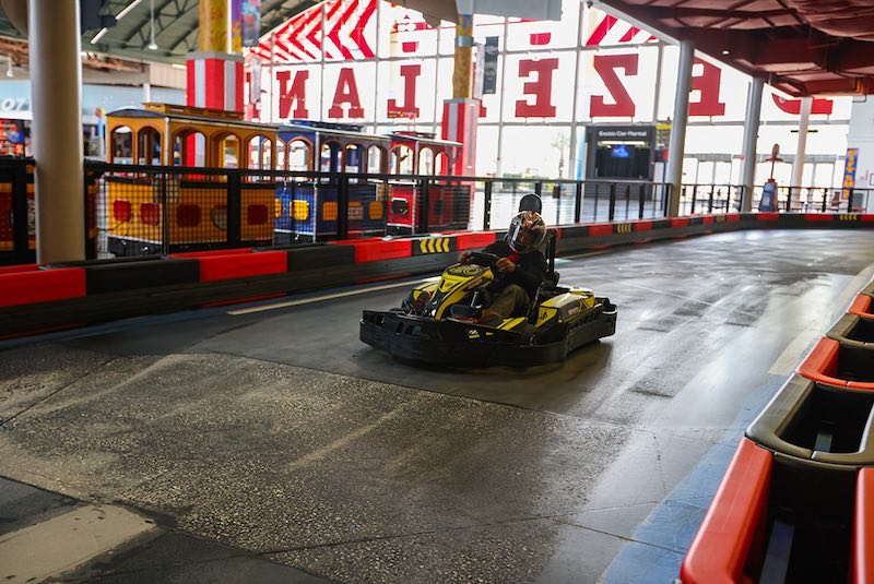  Enjoy Florida’s longest and fastest indoor Go Kart track in state-of-the-art electric Go Karts. Photo by Dezerland Park Media.
